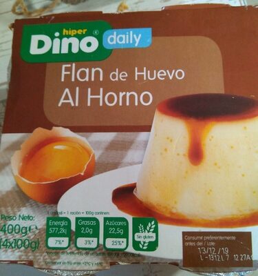 Flan de huevo al horno