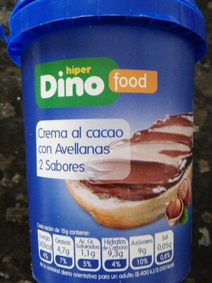 Crema al cacao con avellanas (2sabores) front packaging