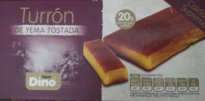 Turrón de yema tostada