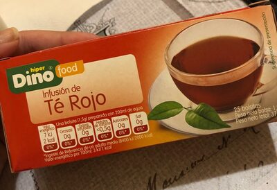 Té Rojo front packaging