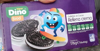 Galletas al cacao rellena crema
