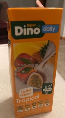 Zumo y leche tropical