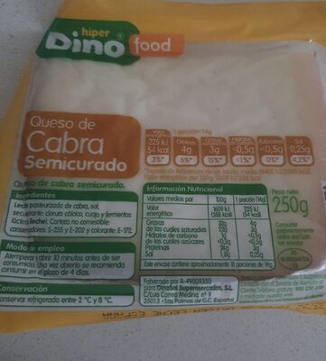 Queso de cabra semicurado