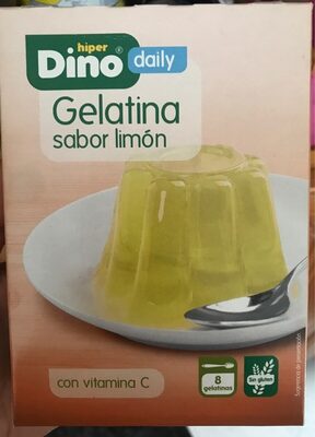 Gelatina sabor limon front packaging