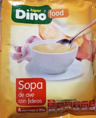 Sopa de ave con fideos front packaging