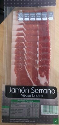 Jamón serrano medias lonchas