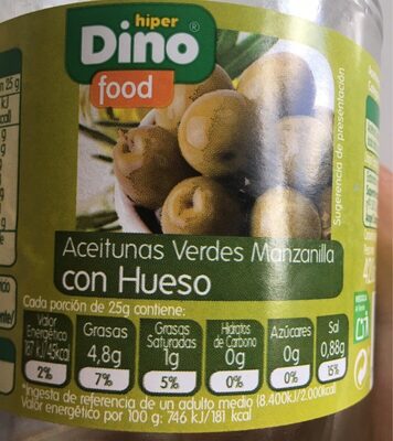 Aceitunas verdes manzanilla