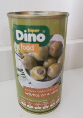 Aceitunas verdes manzanilla rellenas de anchoa