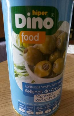 Aceitunas con Anchoas front packaging