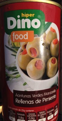 Aceitunas Verdes Manzanilla Rellenas de Pimiento