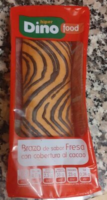 Brazo de sabor Fresa con cobertura al cacao
