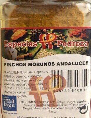 Pinchos morunos andaluces front packaging