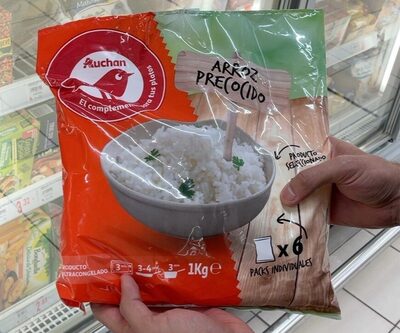 Arroz blanco precocido front packaging