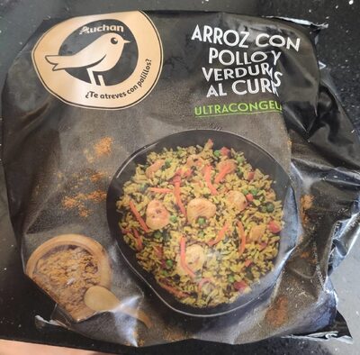 Pollo con arroz y verduras al curry