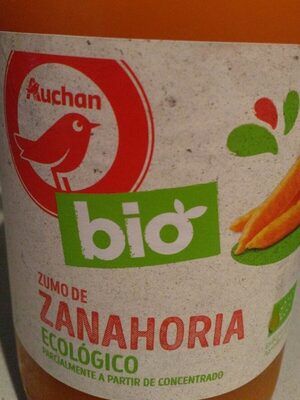 Zumo de zanahoria ecológico front packaging