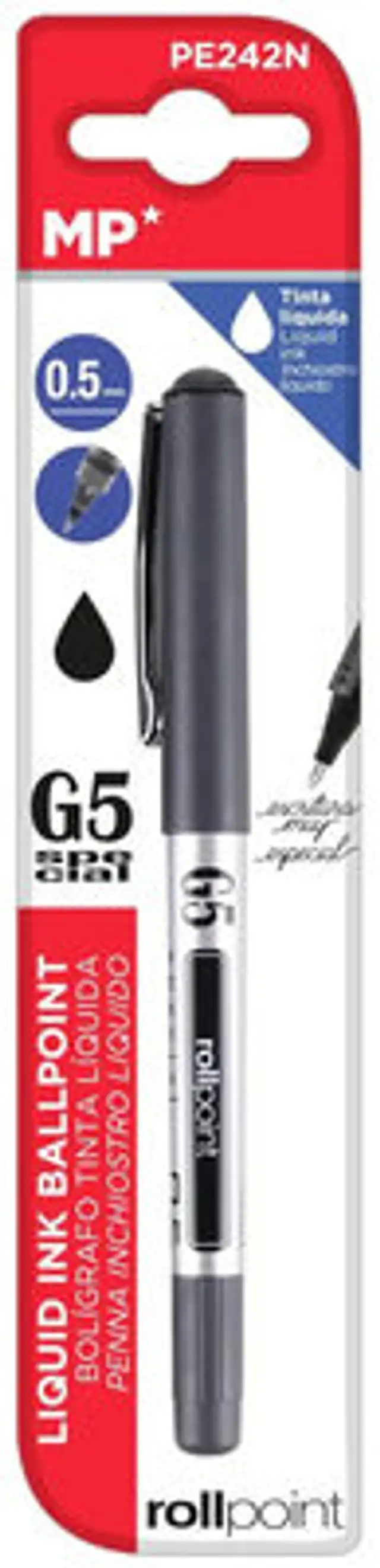 Boligrafo front packaging