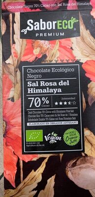Chocolate negro sal rosa del himalaya