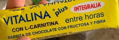 Barrita de chocolate con fructosa i fibra