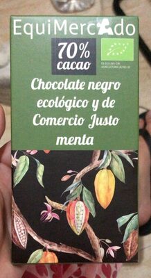 Chocolate negro ecologico front packaging