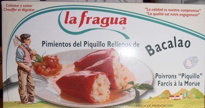 Poivrons "Piquillo" farcis à la morue