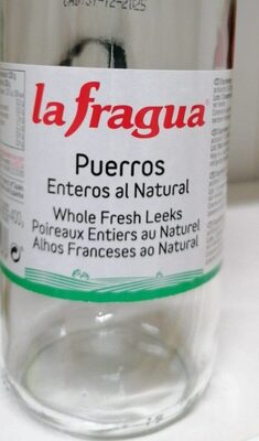 Puerros enteros al natural