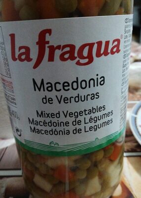 Macedonia de verduras front packaging