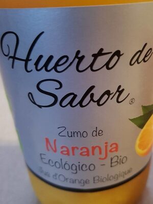 Zumo de naranja ecológico