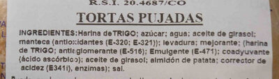 tortas pujadas front packaging