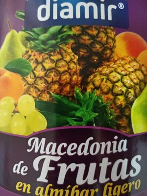 Macedonia de frutas en almíbar ligero