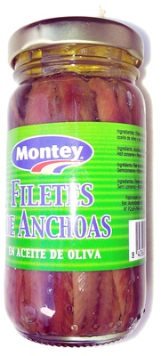 Filetes de anchoas en aceite de oliva
