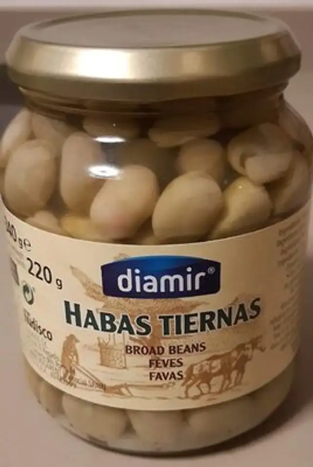 Habas tiernas front packaging