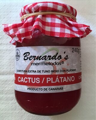 Mermelada de cactus/ plátano front packaging