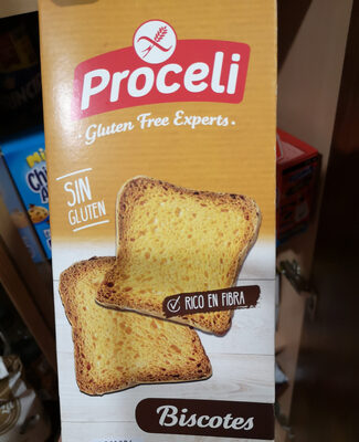 Pa Biscotes Sense Gluten Proceli (3 Packs De 4 Unitats)