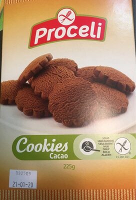 Cookies cacao front packaging