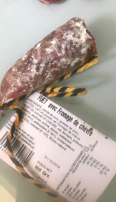 Fuet avec fromage de chèvre