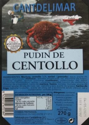 Pudin de Centollo