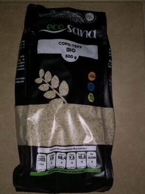 Copos Teff Bio front packaging