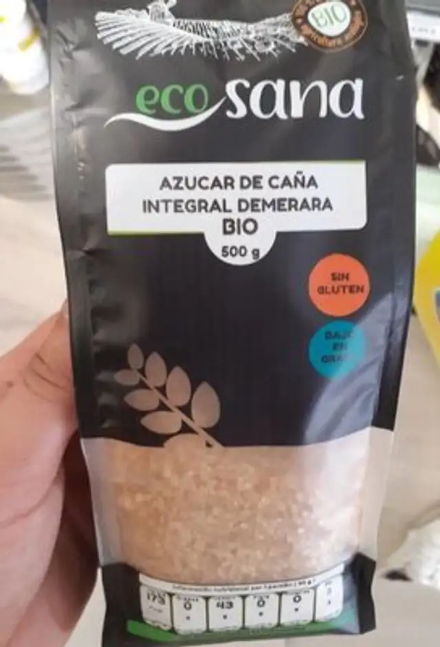 Azúcar de caña front packaging