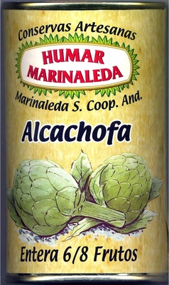 Alcachofas enteras en conserva