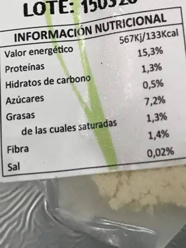 Tofu natural nutrition facts table