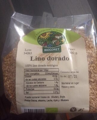 Lino dorado front packaging