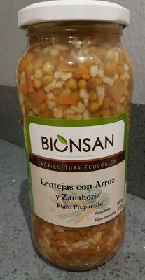 Lentilles Riz et carottes