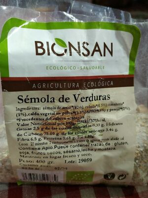 Sémola de Verduras