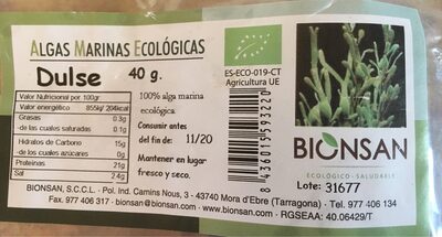 algas marinas ecologicas front packaging