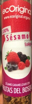 Sesamo caramelizado con frutas del bosque