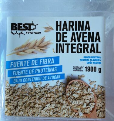 Harina de Avena integral front packaging