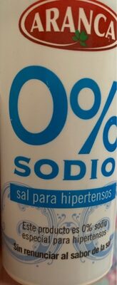 Sal para hipertensos 0% sodio