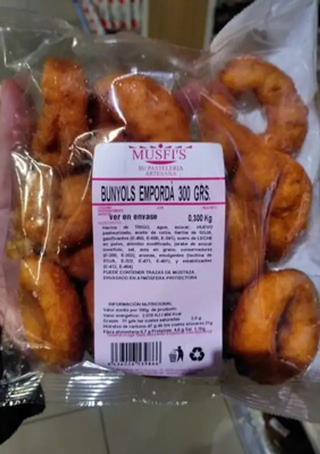 Bunyols emporda/ musfis front packaging