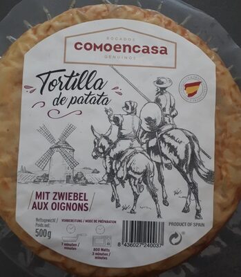 Tortilla de patata con cebolla