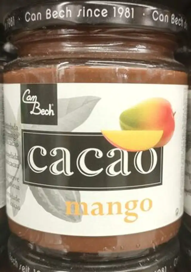 mermelada de mango y cacao